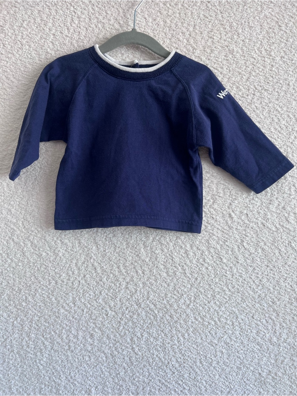 Weebok By Reebok Infant Vintage Blue Long Sleeve Shirt Size 12 Months